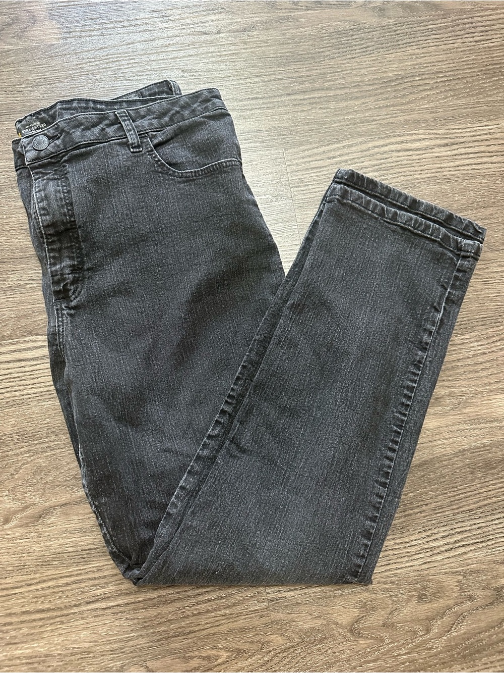 Lee Women's Black Wash High Waist Jeans Straight Leg Size 18